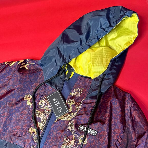 ETHIK Mantra Paisley Kimono Jacket – Dragon Print Street Style Windbreake - Picture 10 of 12